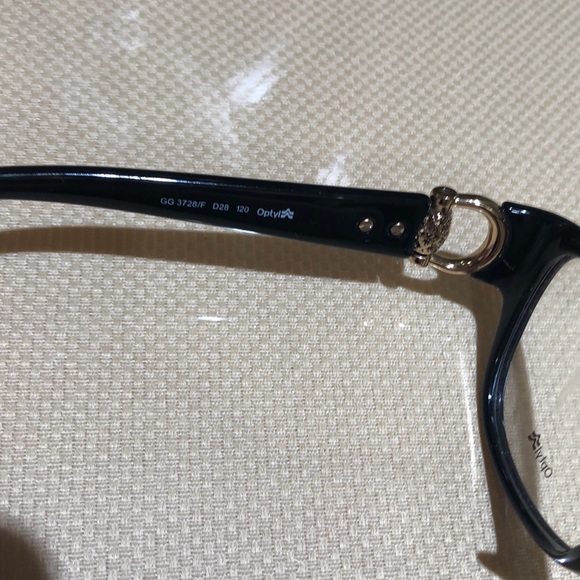 NWOT Gucci GG3728/F Black Plastic Glasses Frame - Picture 5 of 7